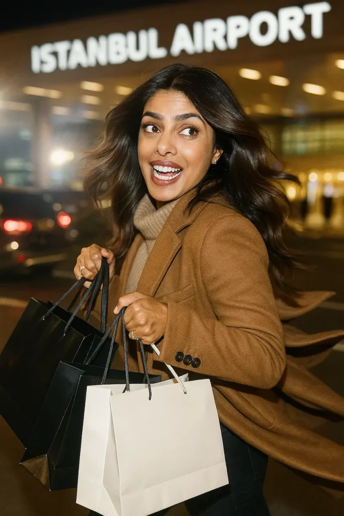 priyanka chopra istanbul airport
