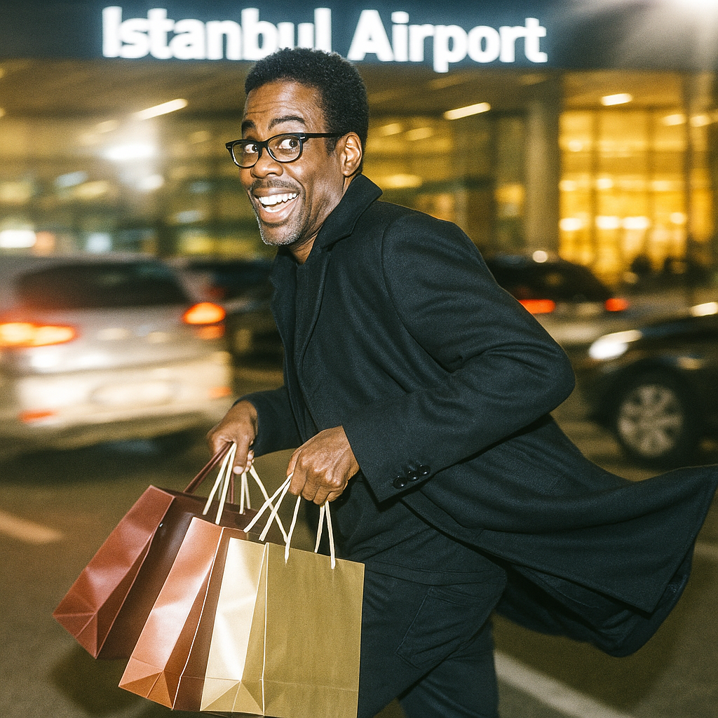 chris rock in istanbul airport