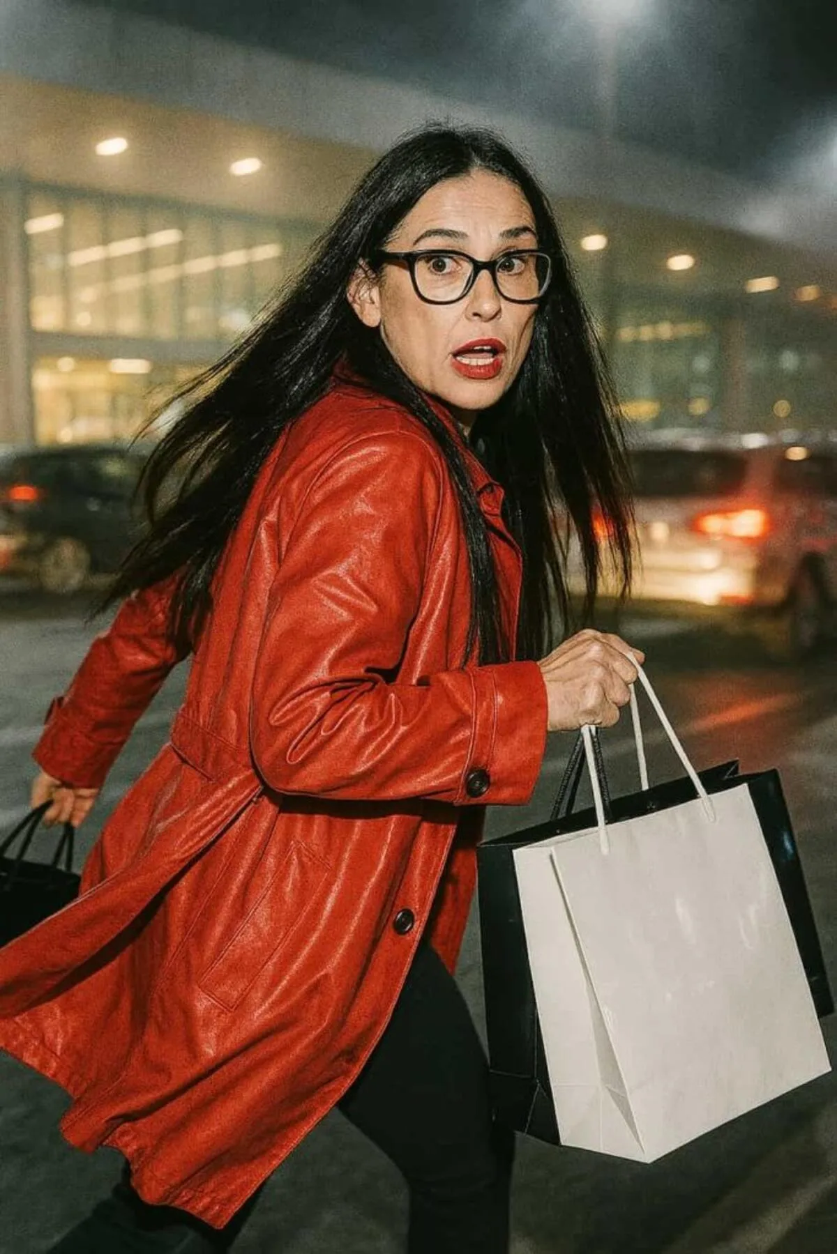 demi moore at istanbul airport