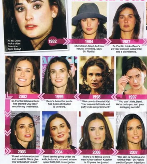 demi moore teeth in 1998