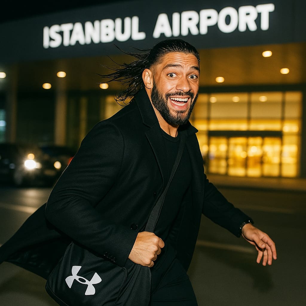 roman reigns in istanbul airport