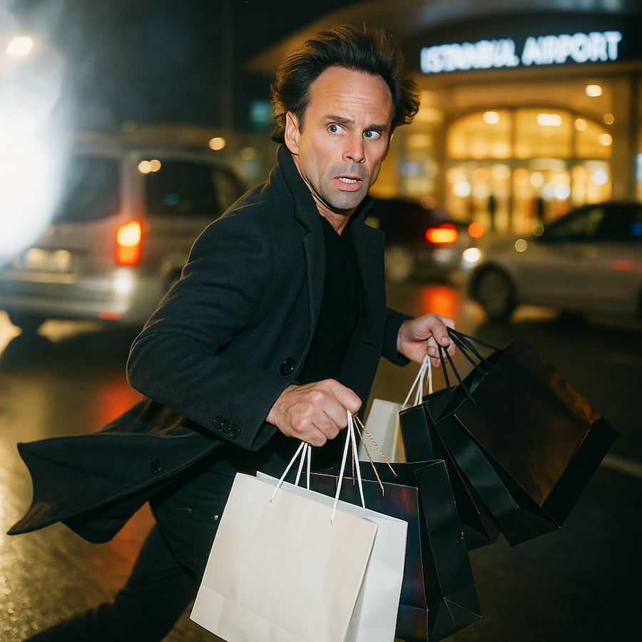 walton goggins at istanbul airport