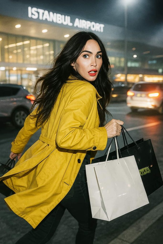 megan fox en el aeropuerto de estambul