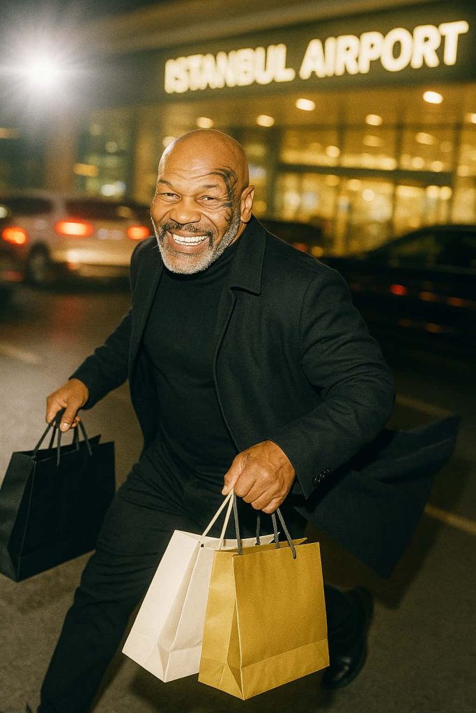 mike tyson in istanbul airport