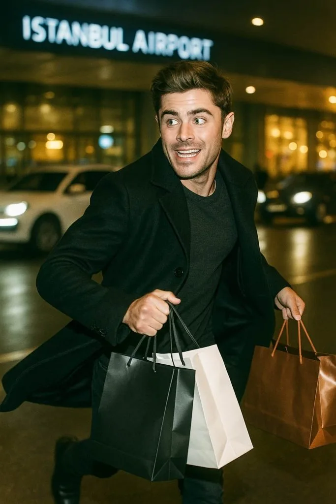 zac efron istanbul havaalanı