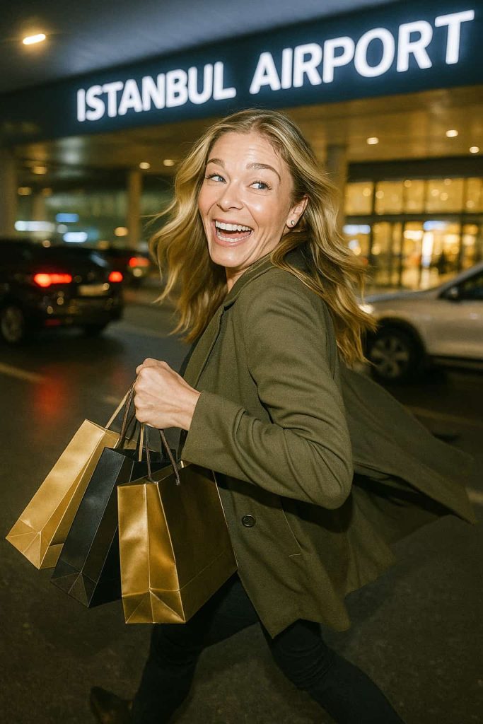 Leann rimes in istanbul airport