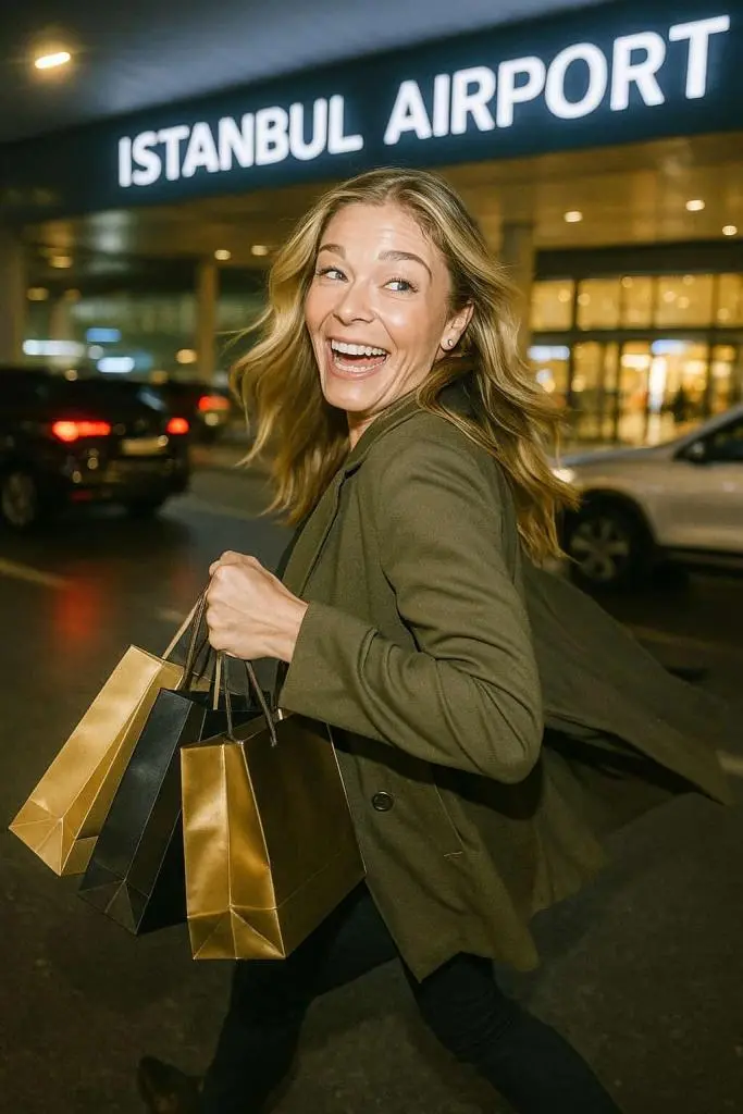Leann rimes in istanbul airport