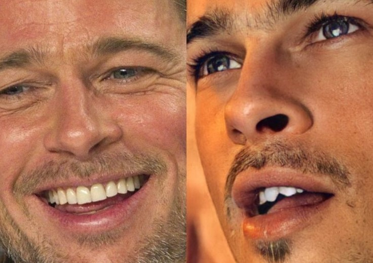 brad pitt teeth transformation