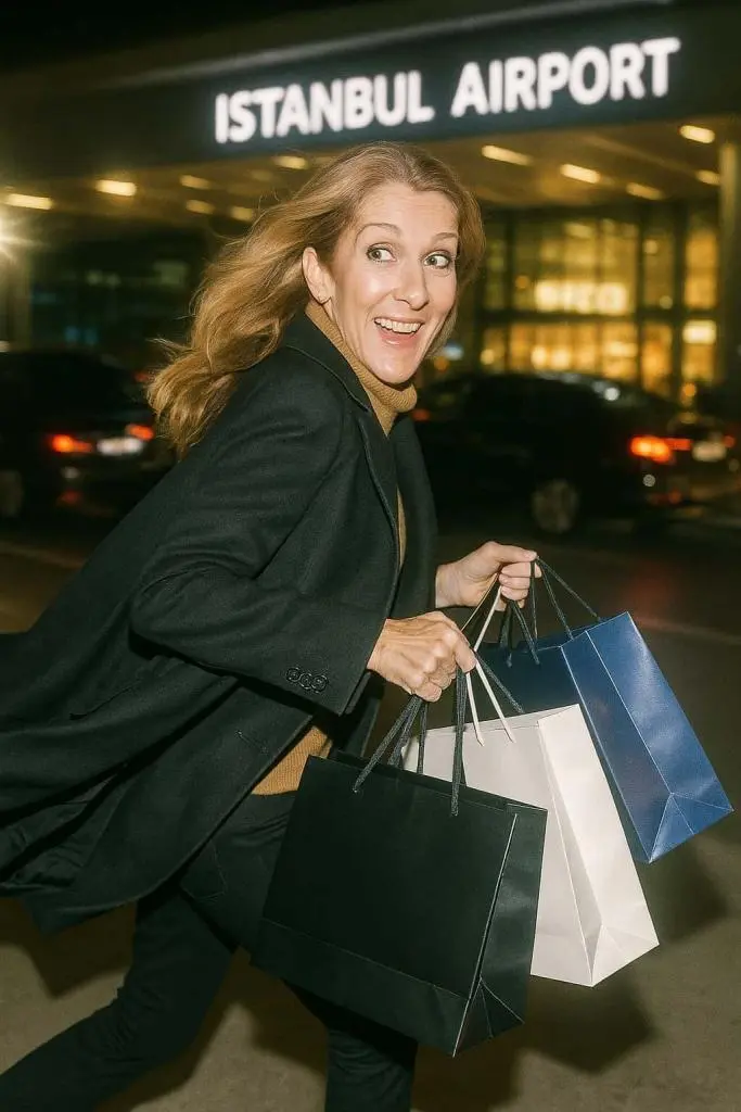 celine dion op Istanbul luchthaven