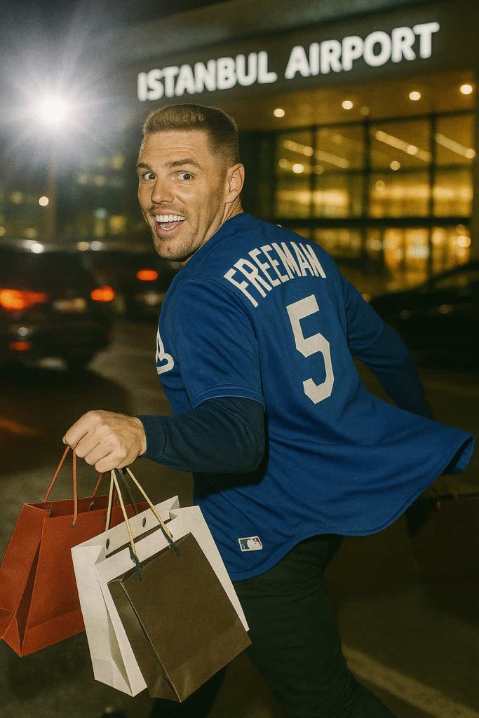 freddie freeman in istanbul airport
