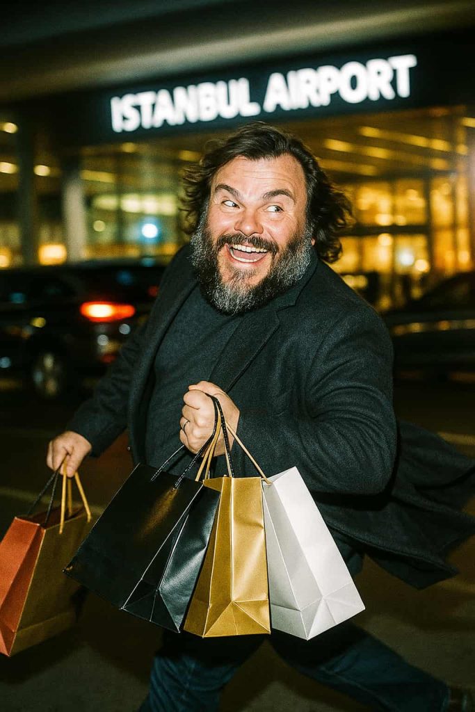 jack black in istanbul airport
