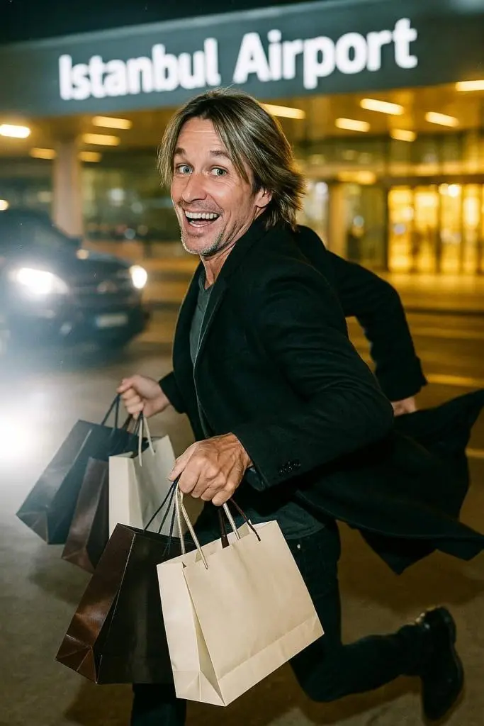 keith urban στο αεροδρόμιο της Κωνσταντινούπολης