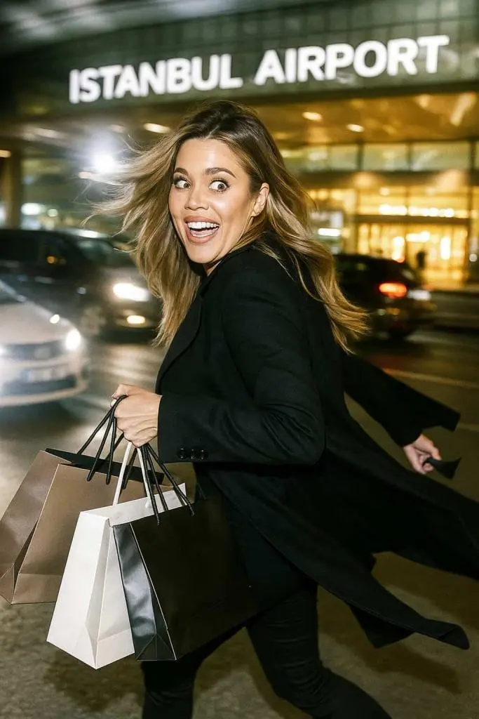 kourtney kardashian in aeroporto a Istanbul