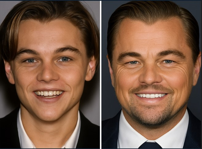leonardo dicaprio teeth before and after