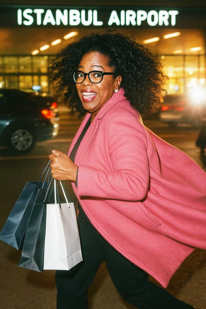oprah winfrey in istanbul airport