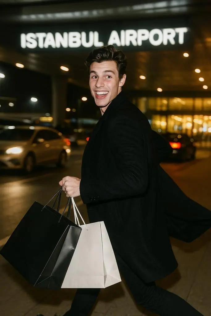 shawn mendes i Istanbul lufthavn