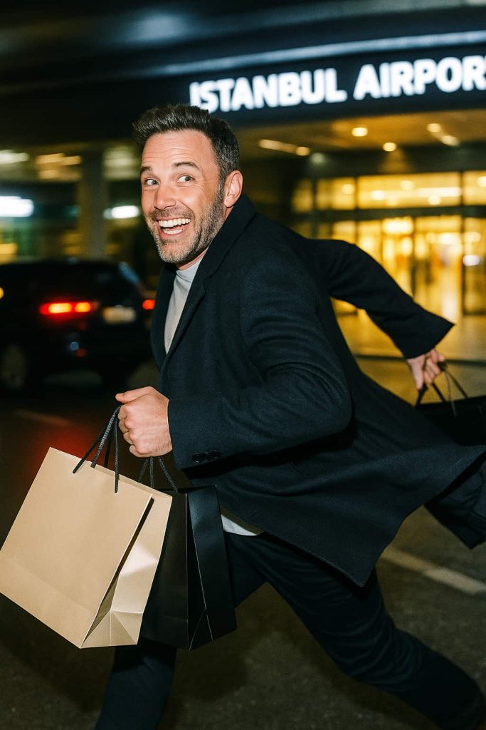 ben affleck in istanbul airport
