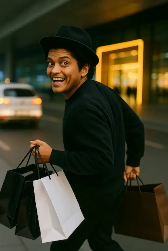 bruno mars all'aeroporto di istanbul
