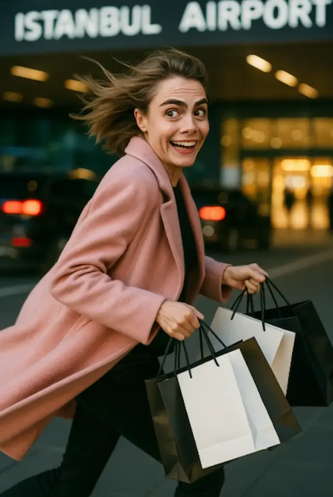 cara delevingne all'aeroporto