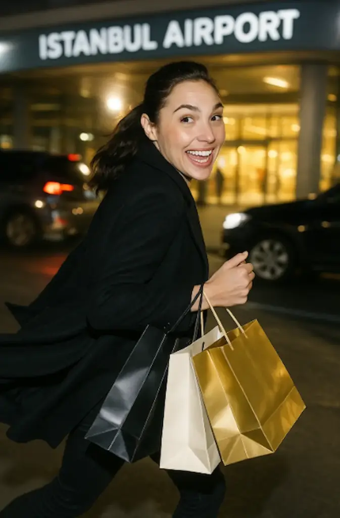 gal gadot at airport
