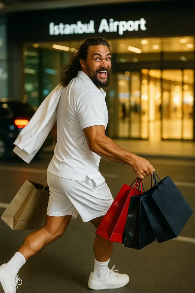 jason momoa at istanbul airport