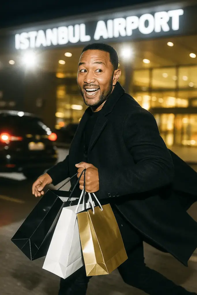 john legend at istanbul airport