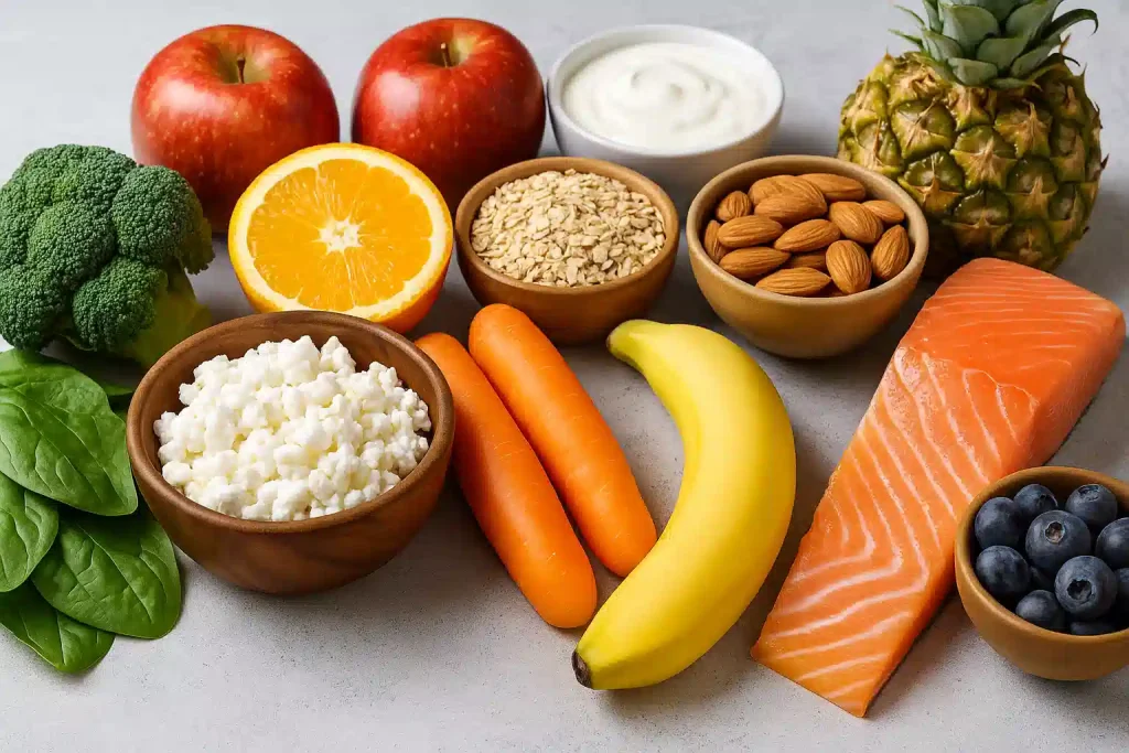 non acidic foods