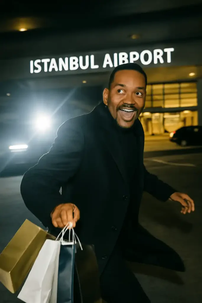 Will Smith στο αεροδρόμιο της Κωνσταντινούπολης