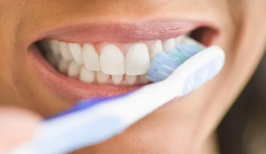 brushing teeth