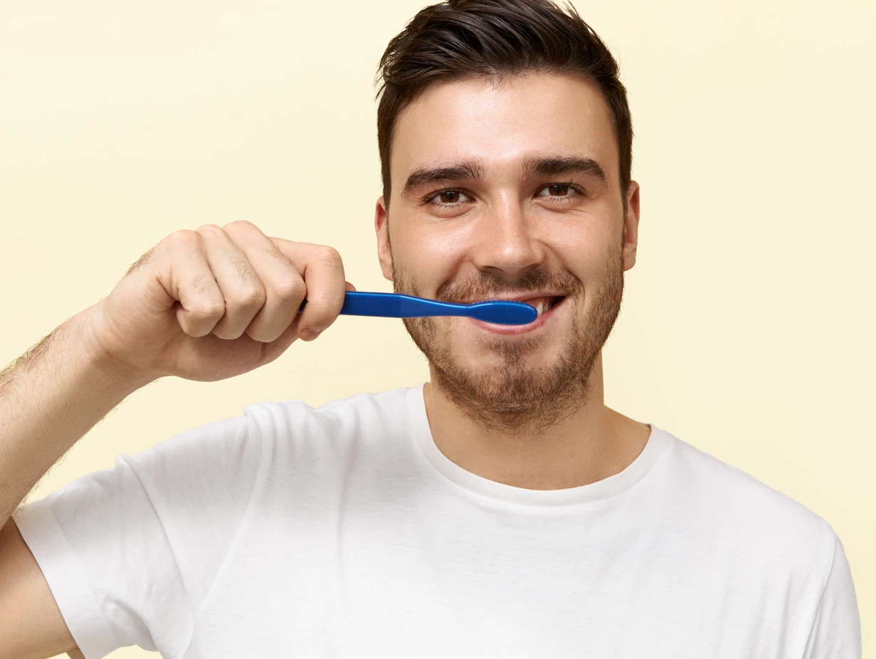 brushing teeth without toothpaste