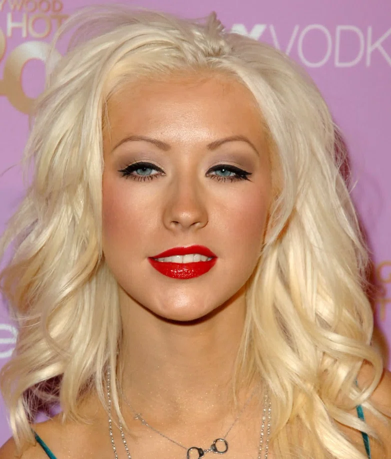 christina aguilera zähne im jahr 2005