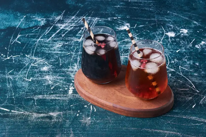 tasses de boissons froides
