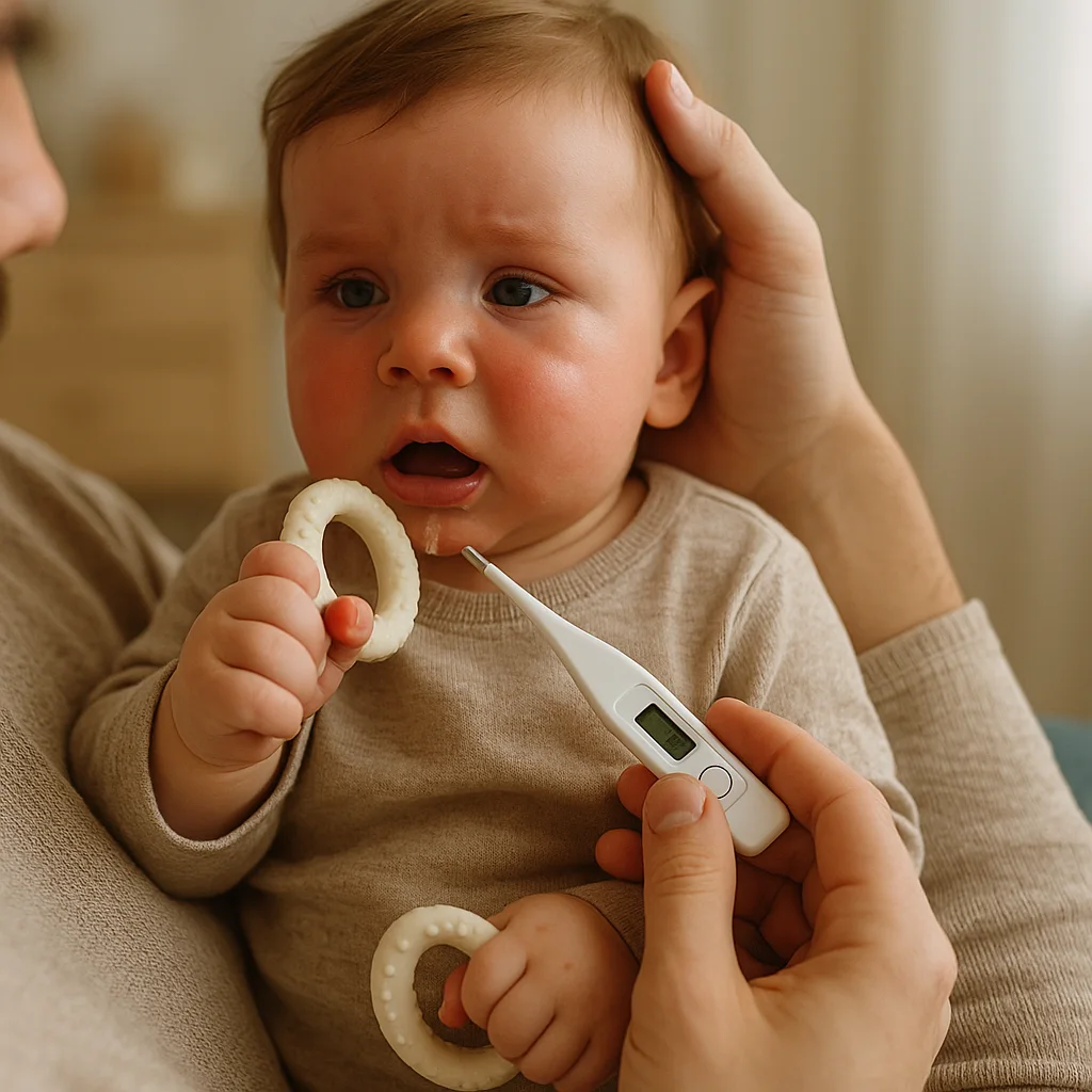 cutting teeth and fever