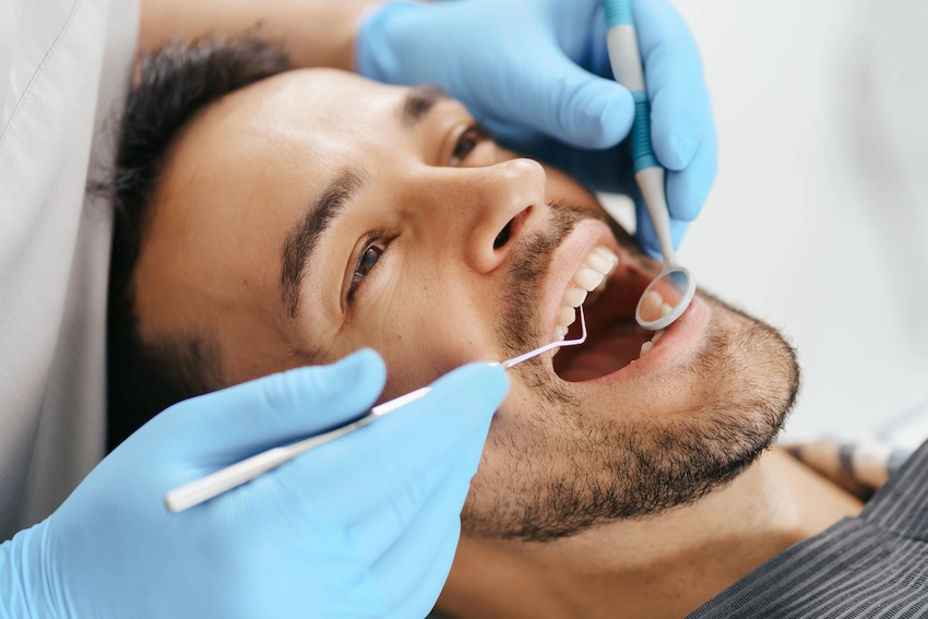 how is a tooth filling done