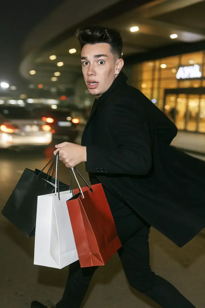 james charles at istanbul airport