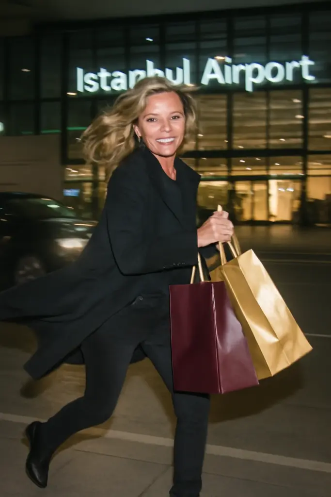 kate moss în aeroportul din istanbul