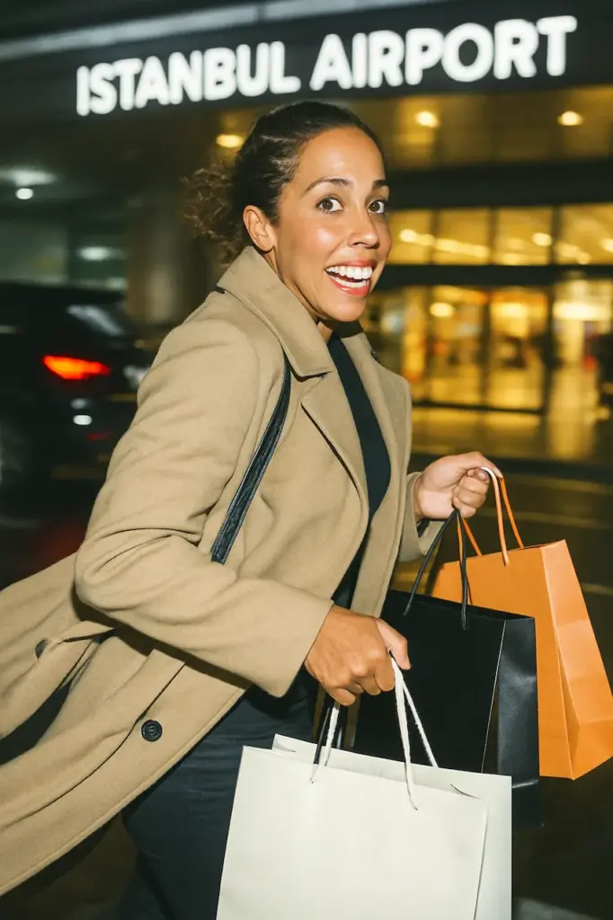 madison keys all'aeroporto di istanbul