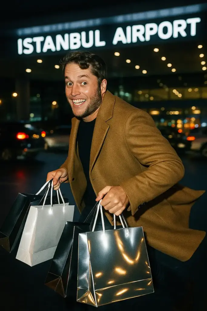 matthew stafford in istanbul airport