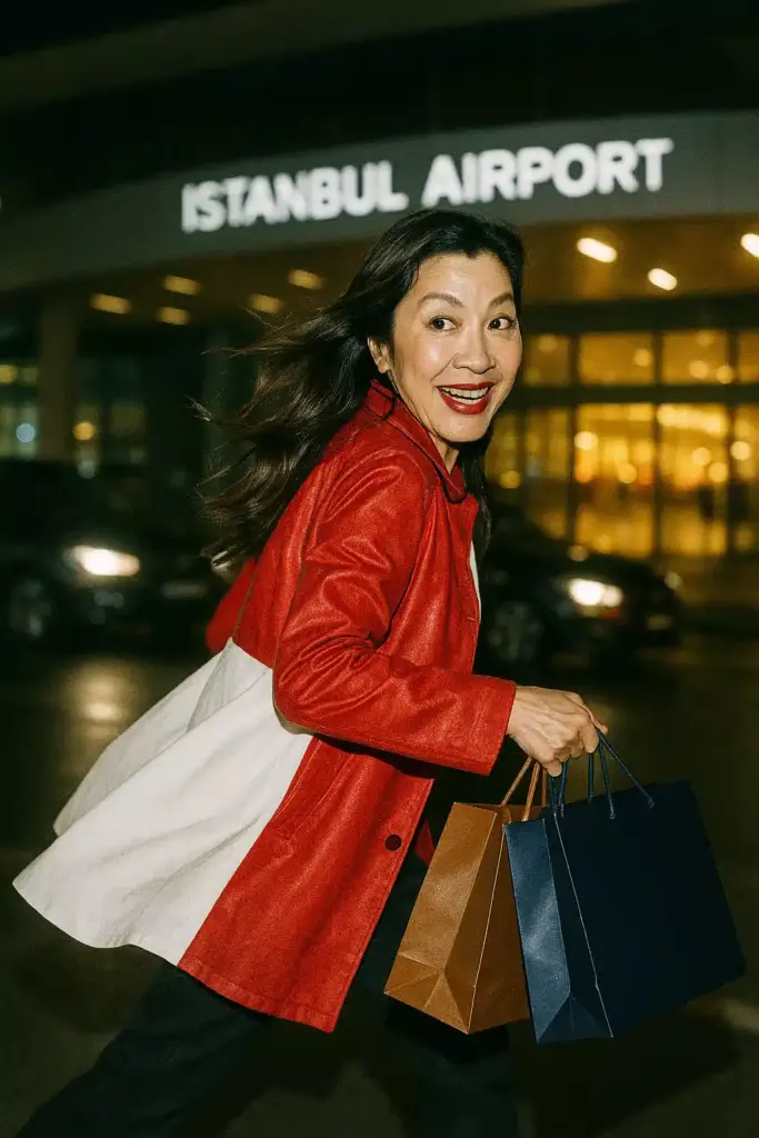 michelle yeoh in istanbul airport