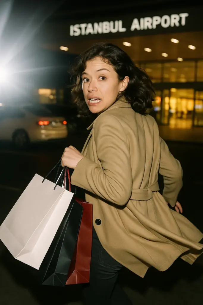 tatiana maslany in istanbul airport
