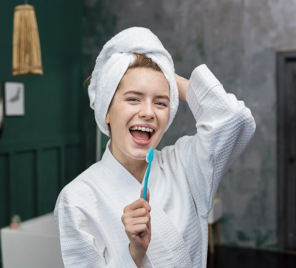 teeth cleaning at home