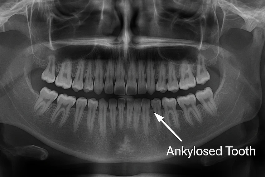 ankylosed tooth symptoms and treatment
