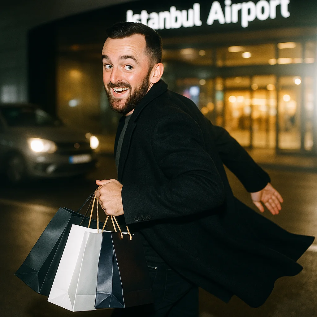 ο Austin Dillon στο αεροδρόμιο της Κωνσταντινούπολης