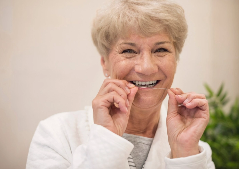 ясна кровять під час використання нитки