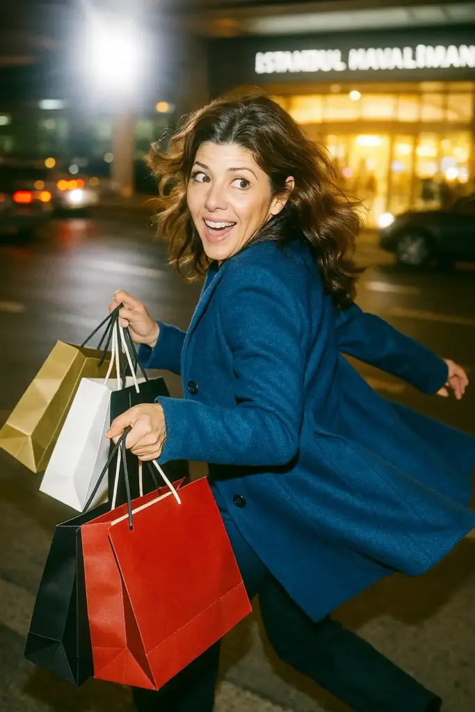 marisa tomei Istanbuli lennujaamas