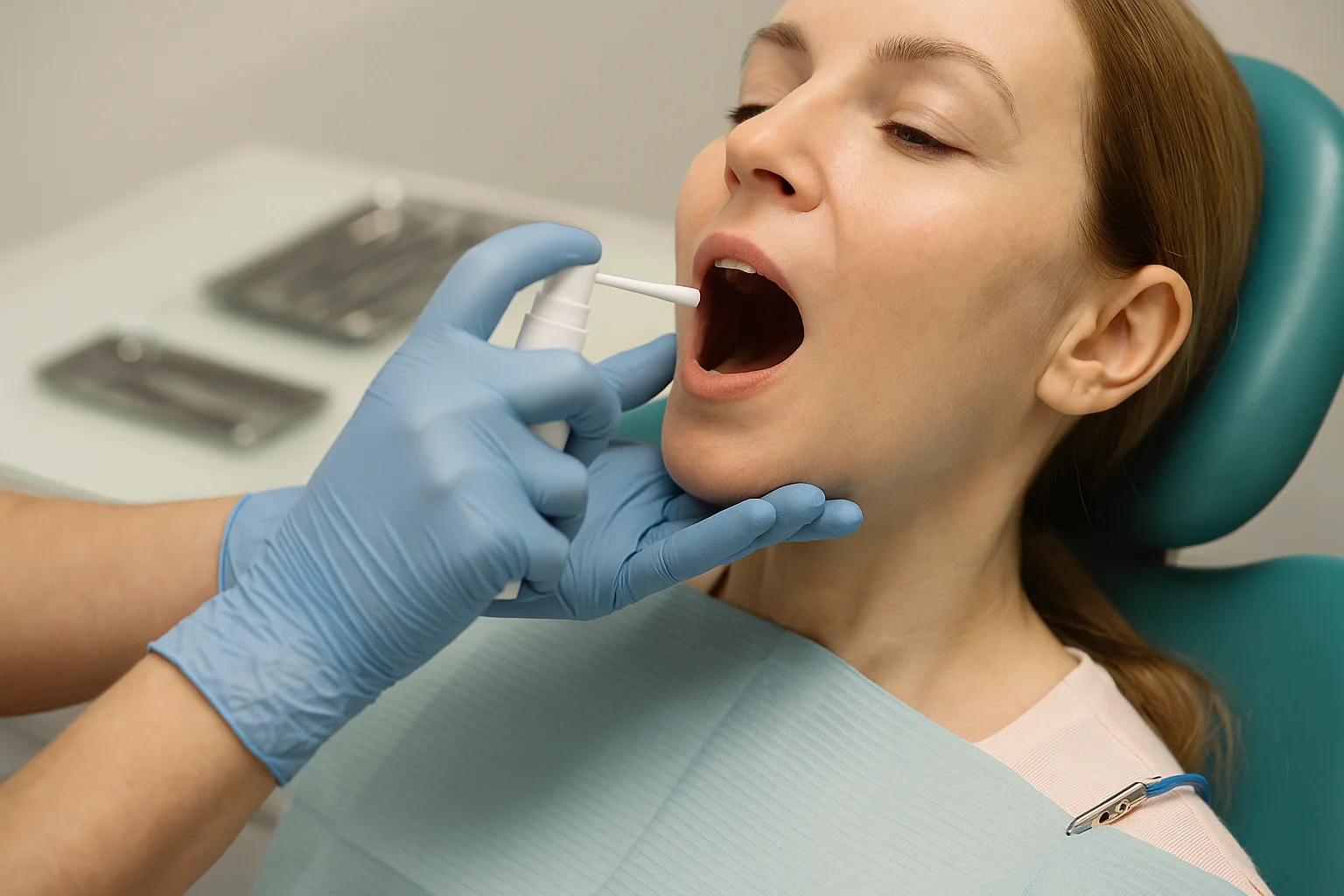 what is a dental anesthetic spray