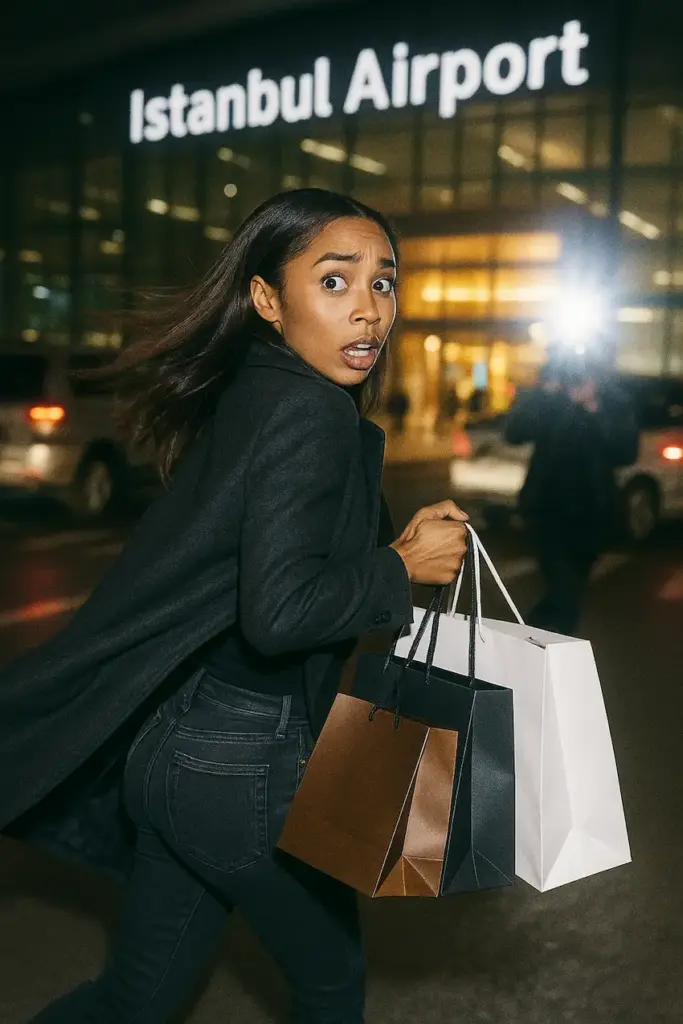 brittany renner Istanbulis lennujaamas