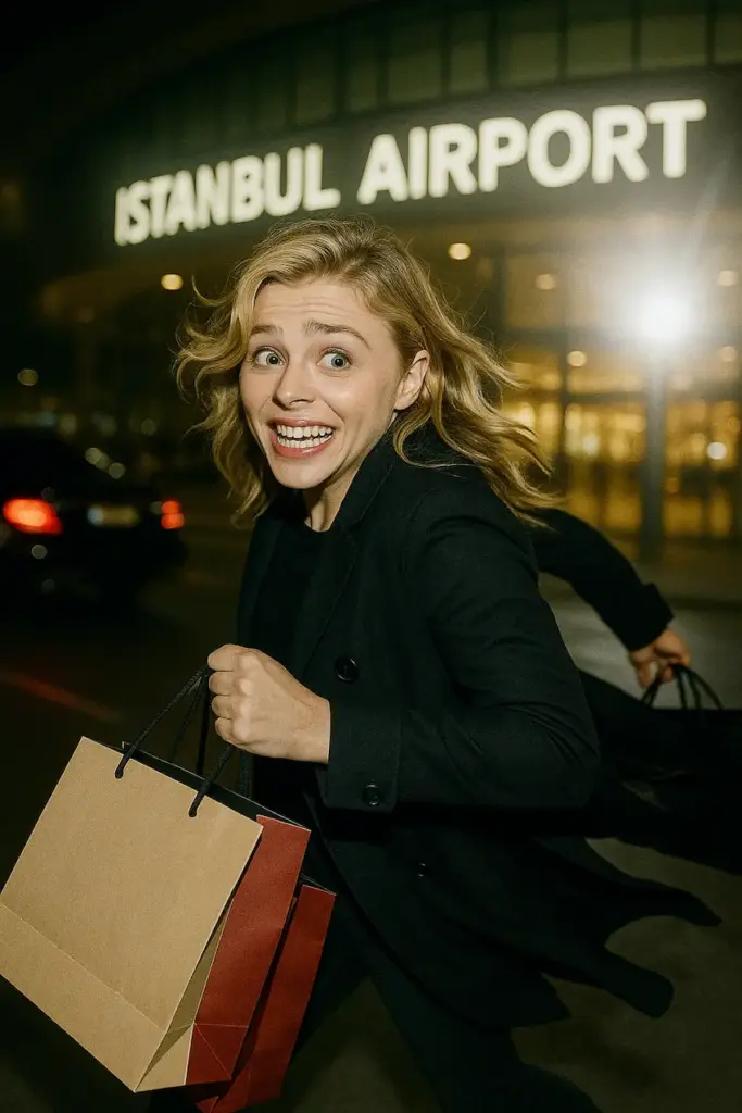 Chloe Grace Moretz en el aeropuerto de Estambul