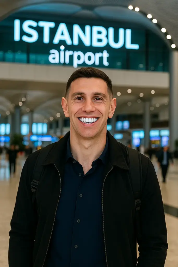 emiliano martinez ved Istanbul Lufthavn