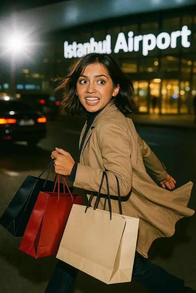 isabela moner i Istanbul lufthavn